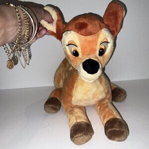 Authentic Disney Store Exclusive BAMBI Large 15” Plush Bean Stuffed Animal Toy